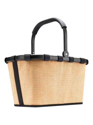 Reisenthel carrybag - Einkaufskorb (teddy leo olive) in frame raffia black