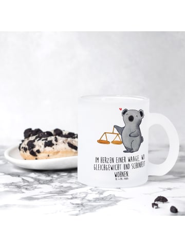 Mr. & Mrs. Panda Pott Waage Astrologie mit Spruch in Transparent