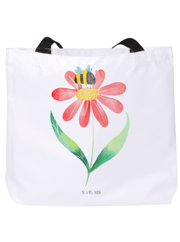 Mr. & Mrs. Panda Tasche Hummel Blume ohne Spruch in Weiß