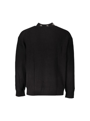 Calvin Klein Schwarzer Baumwoll-Pullover