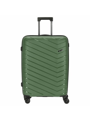 Check.In Orlando - 4-Rollen-Trolley 67 cm (gelb) in olivgrün