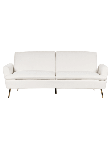 Beliani Schlafsofa VETTRE in Weiß/Gold - (W) 210 x (H) 88 x (L) 84 cm