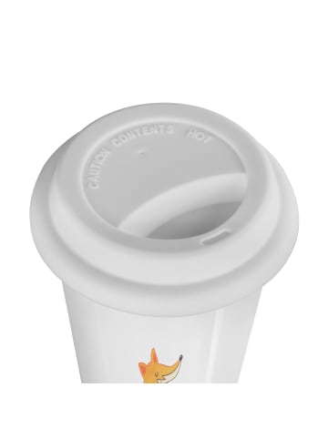 Mr. & Mrs. Panda Kaffeebecher To Go Fuchs Keks mit Spruch in Weiß