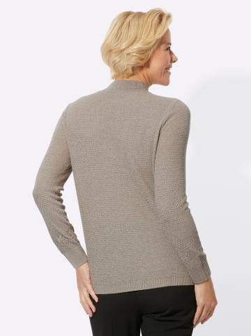 WITT WEIDEN Stehkragen-Pullover in sand-meliert