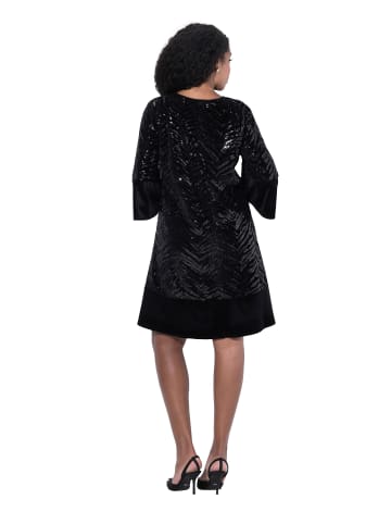 Ulla Popken Midikleid in schwarz