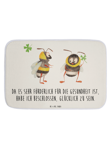 Mr. & Mrs. Panda Badvorleger Hummeln Kleeblatt mit Spruch in Weiß