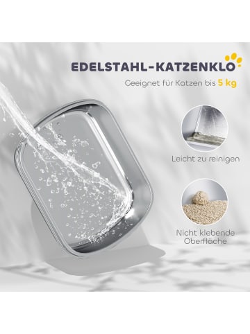 Pawhut Katzentoilette 52,4L x 41,3B x 39,8H cm