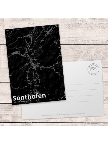 Mr. & Mrs. Panda Postkarte Sonthofen mit Spruch in Keine Angabe
