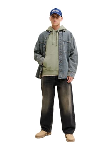 Jack & Jones Sweatshirt JORNORREBRO EMB SWEAT HOOD in Grün