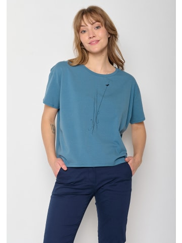 GreenBomb T-Shirt Nature Reed in Stahlblau