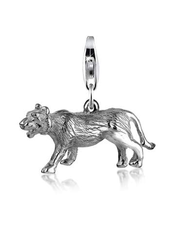 Nenalina Charm 925 Sterling Silber Tiger in Silber