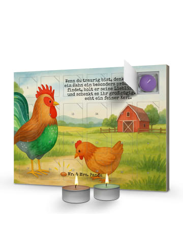 Mr. & Mrs. Panda adventskalender mit kerzen Hahn Korn Design mit... in Weiß