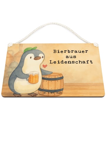 Mr. & Mrs. Panda Wandbild Holz Bierbrauer Leidenschaft Design mi... in Weiß