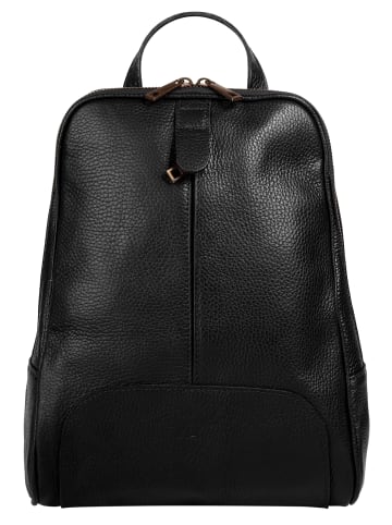 Samantha Look Rucksack echt Leder in schwarz