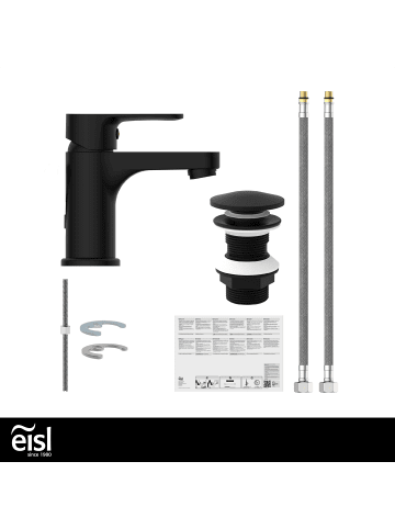 Eisl CLAUDIO Waschtischarmatur, Schwarz matt