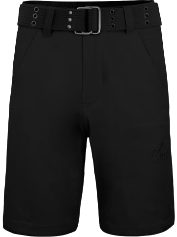 Normani Outdoor Sports Chino Shorts „Gobi“ mit Gürtel „Taklamakan“ in Schwarz