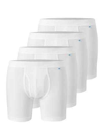 Schiesser Long Short / Pant Long Life Cotton in Weiß