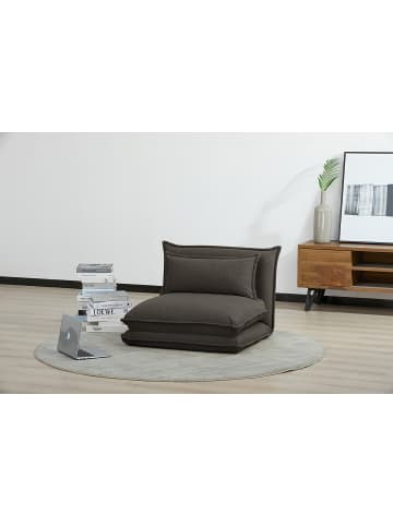 home24 home24 Schlafsessel aus Textil in Anthrazit, 78 x 56 x 74 cm in Anthrazit