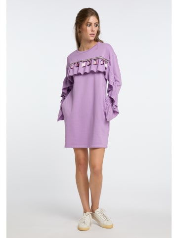 IZIA Damen Sweatkleid in Flieder