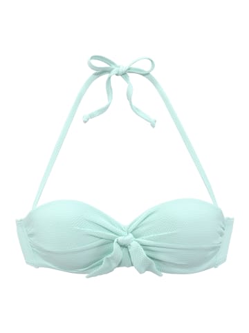 LASCANA Bügel-Bandeau-Bikini-Top in hellblau