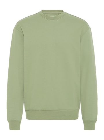 BLEND Klassisches Langarm-Sweatshirt mit Rundhalsausschnitt in Grün