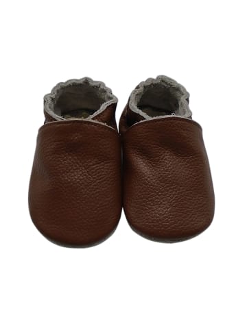 Yalion Baby Krabbelschuhe in Einfarbig Dunkelbraun