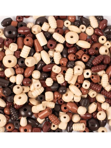 Playbox Holzperlen 250 gr naturfarben - ab 5 Jahren