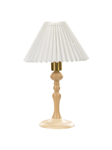 Beliani Tischleuchten COOKS in Braun/Gold/Weiß - (W) 24 x (H) 39 x (L) 24 cm