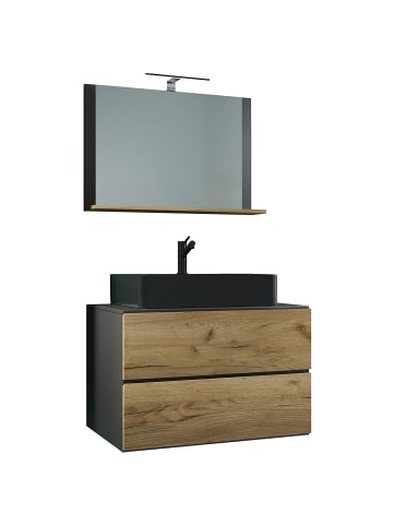 ebuy24 Badmöbelset LendasMBL anthrazit anthrazit 81 x 52 cm