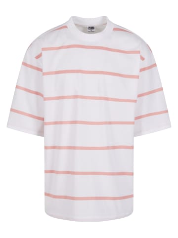 Urban Classics Urban Classics T-Shirts in white/lemonadepink