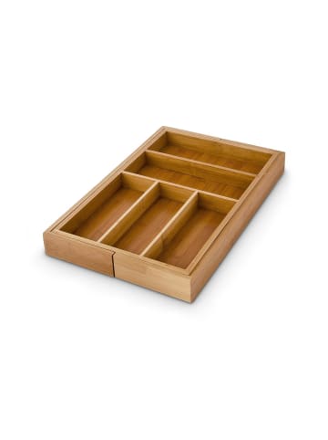 relaxdays Besteckkasten in Natur- (B)48 x (H)5 x (T)46 cm