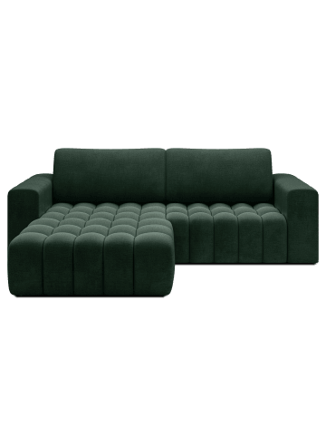 MF Design Bonita Recamiere Links in Flaschengrün -  (L) 175 x (B) 250 x (H) 92 cm