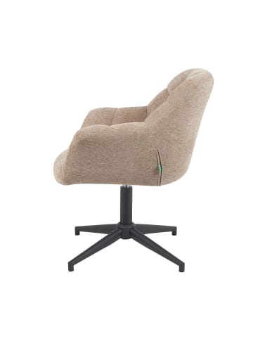 DUBI Möbel 2er-Set: Bürostuhl Mika-Nala in Beige - (B)65 x (H)78 x  (T)66 cm