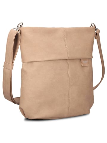 Zwei Mademoiselle M12 - Schultertasche 32 cm (cord-mocca) in nubuk-sand