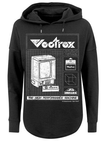 F4NT4STIC Oversized Hoodie Retro Gaming Vectrex 1982 in schwarz