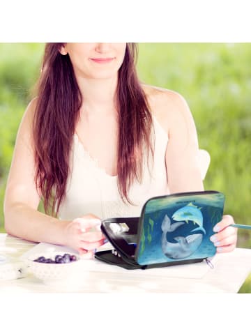 Mr. & Mrs. Panda Menschrmäppchen Walfisch Thunfisch Design ohn... in Weiß