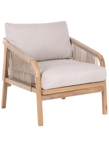Beliani Sessel SUMBA in Braun/Beige - (W) 73 x (H) 85 x (L) 76 cm