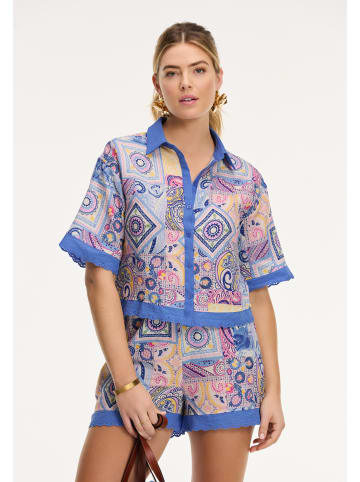 SHIWI Emily Blouse Paisley Banner in paisley banner blue