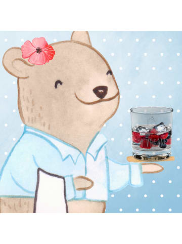 Mr. & Mrs. Panda Blümchentailglas Einhorn Vegan mit Spruch in Transparent