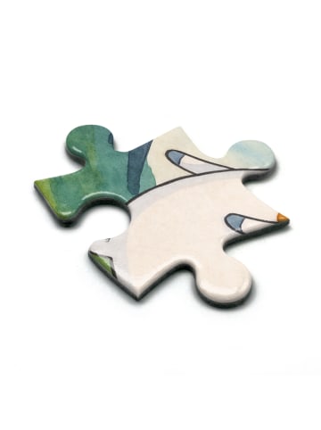 Mr. & Mrs. Panda Puzzle Einhorn Bergsteiger Design mit Spruch in Weiß