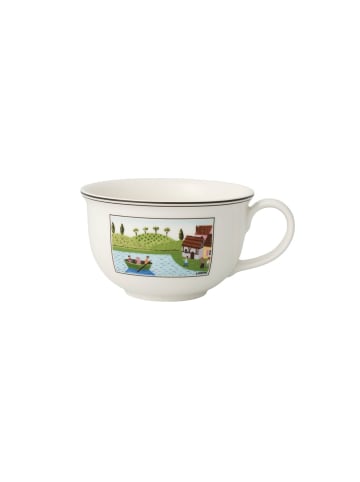Villeroy & Boch Café au lait Obertasse Charm & Breakfast Design Naif 500 ml in weiß-bunt