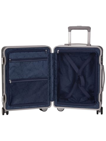 American Tourister Trolley Soundbox Alu Spinner 55 in Silver