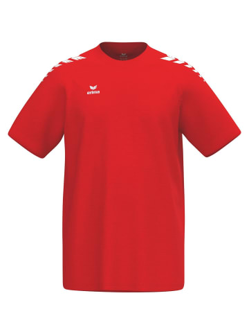 erima Unisex Erwachsene, Erwachsene T-Shirt in rot/weiss