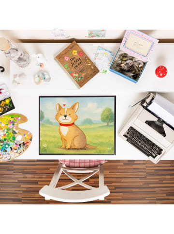 Mr. & Mrs. Panda Tischunterlage Hund Glück Design ohne Spruch in Weiß