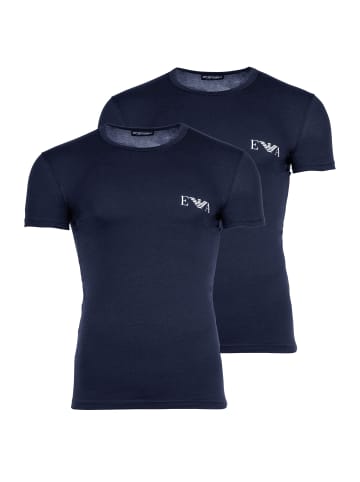 Emporio Armani T-Shirt 2er Pack in Blau