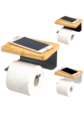 eluno Toilettenpapierhalter VARAZ ca. 18 x 9,5 x 13 cm (B/H/T)