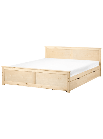 Beliani 5-tlg Doppelbett DAUPHIN in Braun