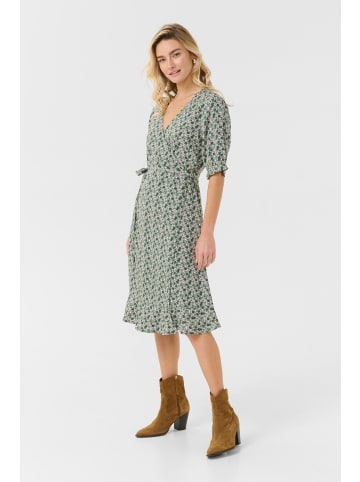 Cream Kleid CRTiah Feminine in Green Pink Flowers