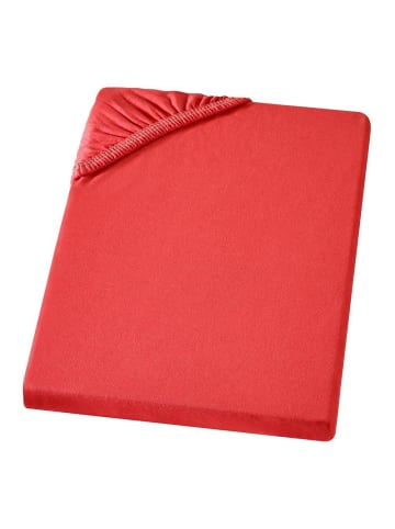 Carpe Sonno Edel-Jersey Spannbettlaken in Rot