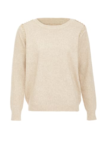 dulcey Damen Strickpullover in Beige